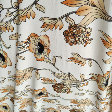 Rayon Printed Dress Moss Crepe Fabric